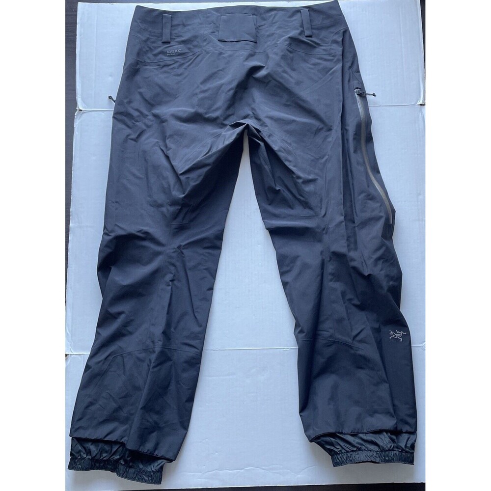 Arc'teryx Mens Sz 2XL GoreTex Pants Snow Ski Pants Black Lightweight Nylon Shell - Picture 3 of 16
